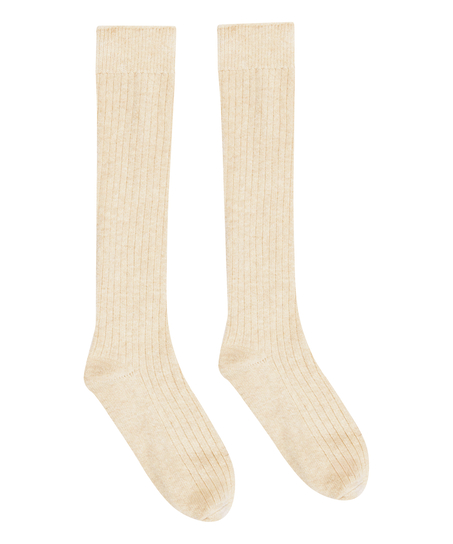 Chaussettes avec Cachemire, Blanc