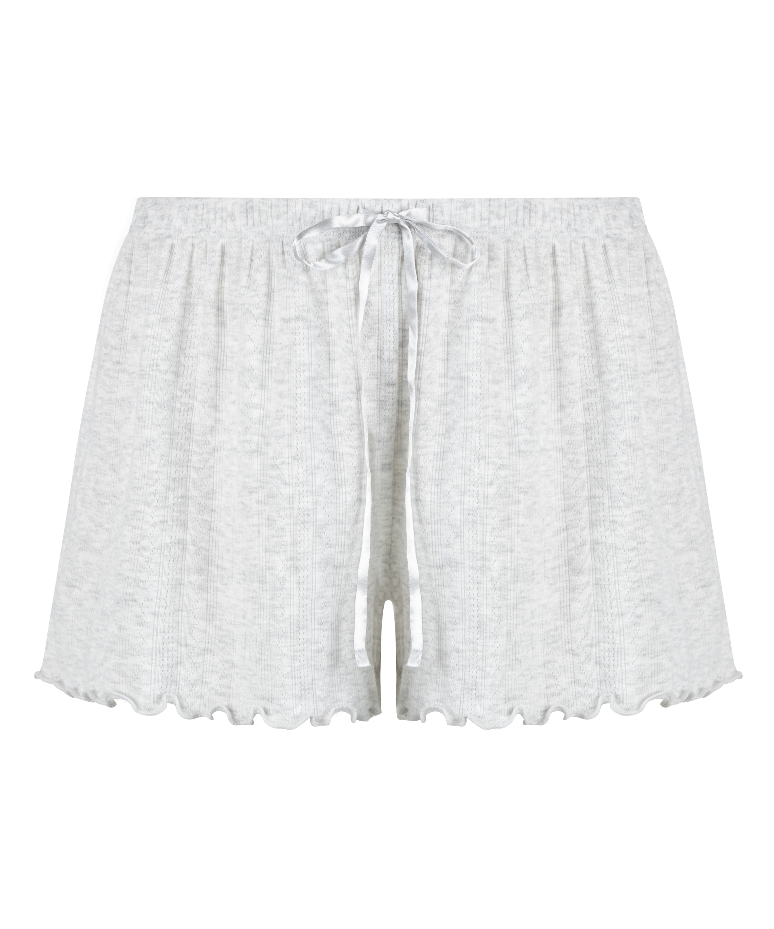 Pyjama-Shorts Pointelle, Beige, main