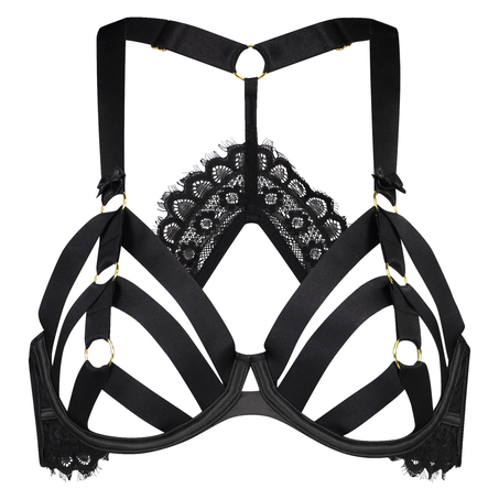 Soutien-gorge corset non pr&eacute;form&eacute; Sugar, Noir