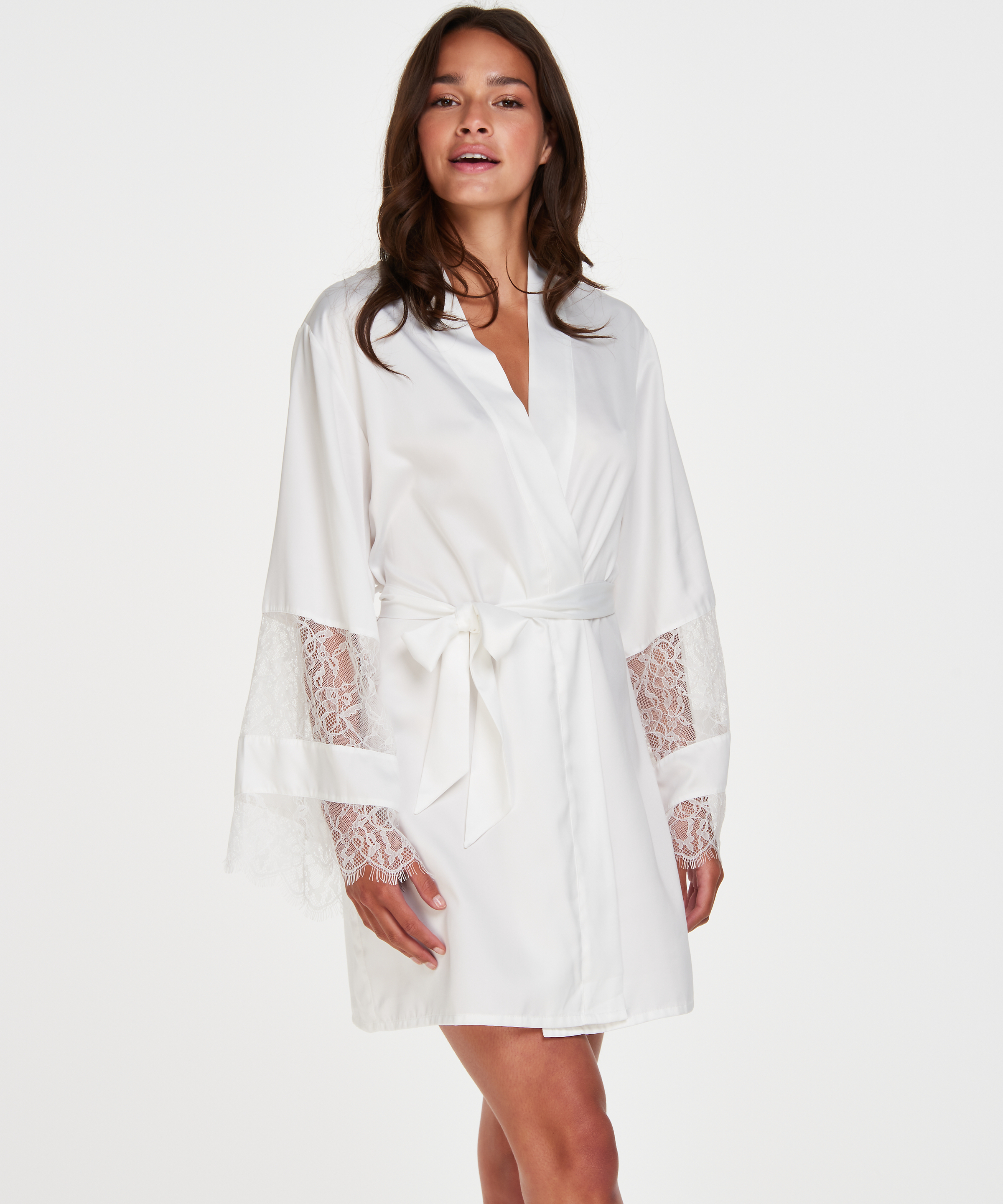 Satin-Kimono Bridal, Wei&szlig;, main