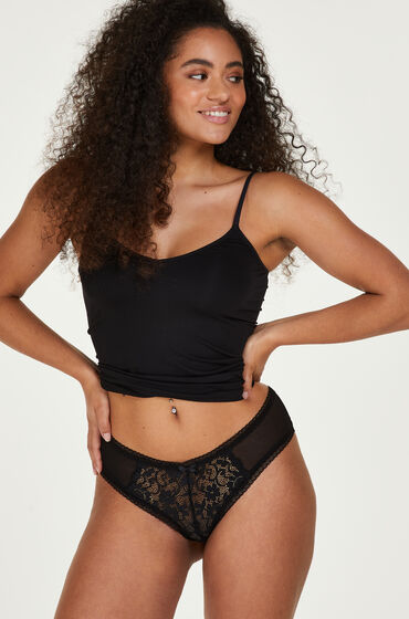 Hunkemöller V-förmiger Brazilian Franzi Schwarz