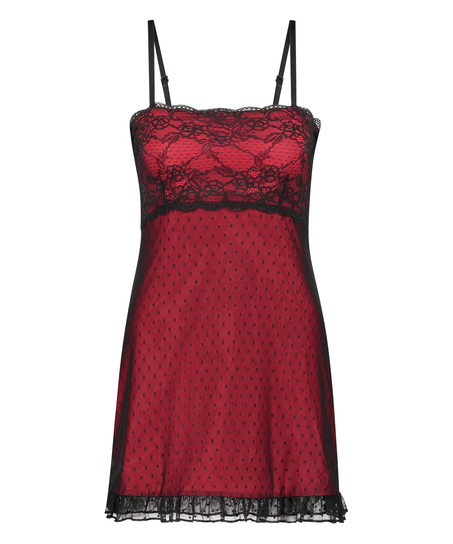 Slipdress Bandeau, Rot