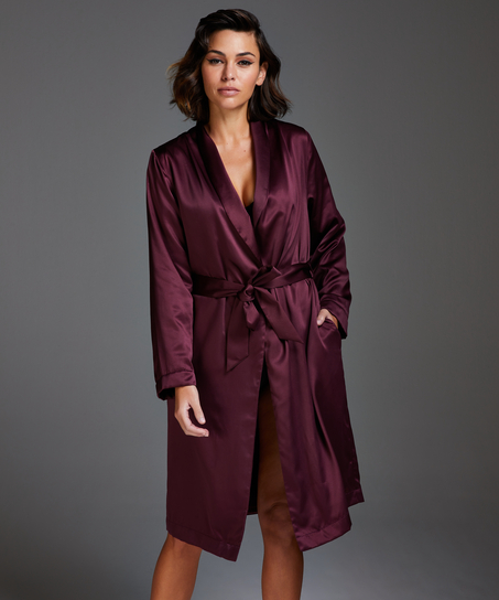 Bademantel Satin Fleece, Lila