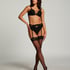 2 Paar Stockings 15 Denier Lace, Schwarz