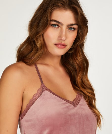 Cami Velours Lace, Rose