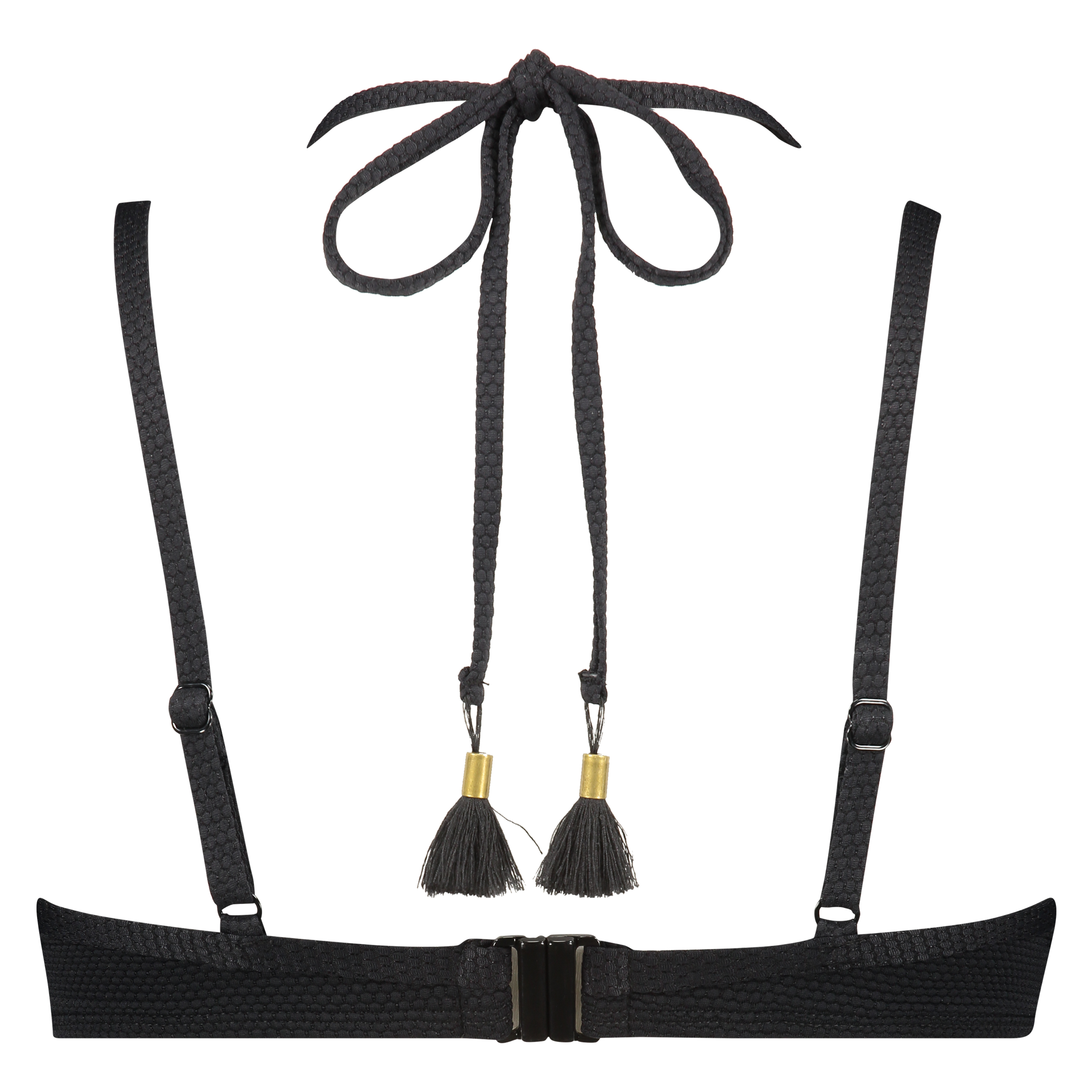 Vorgeformtes B&uuml;gel-Bikinitop Scallop Glam, Schwarz, main