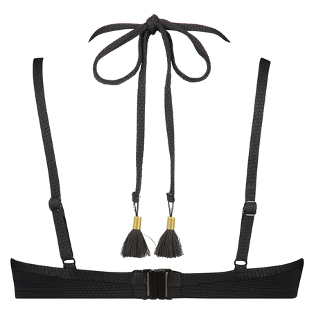 Vorgeformtes B&uuml;gel-Bikinitop Scallop Glam, Schwarz