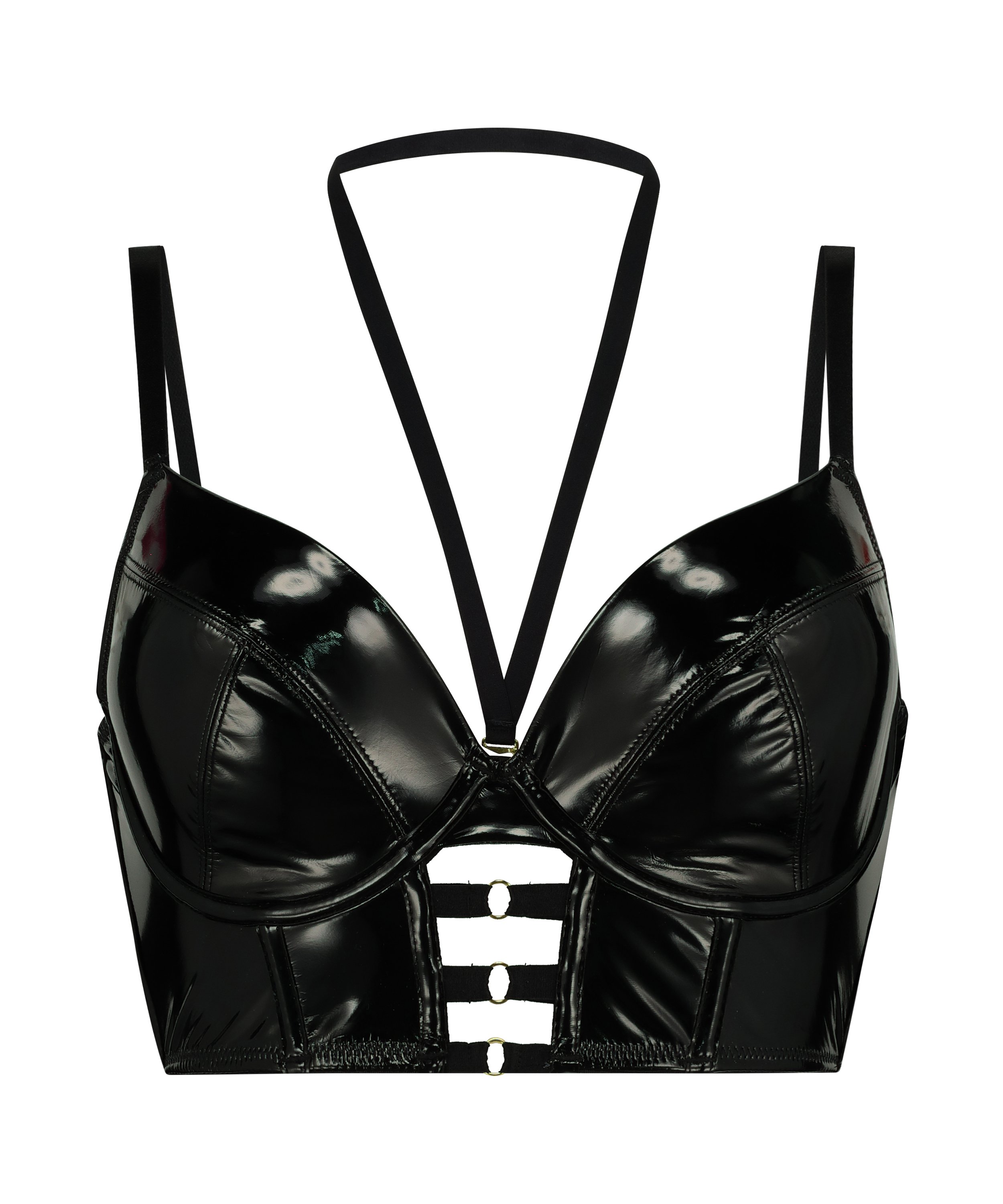 Vorgeformter Longline-Bügel-BH Seductress, Schwarz, main