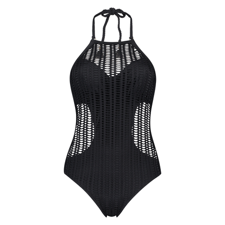 Maillot de bain Borneo Mesh, Noir