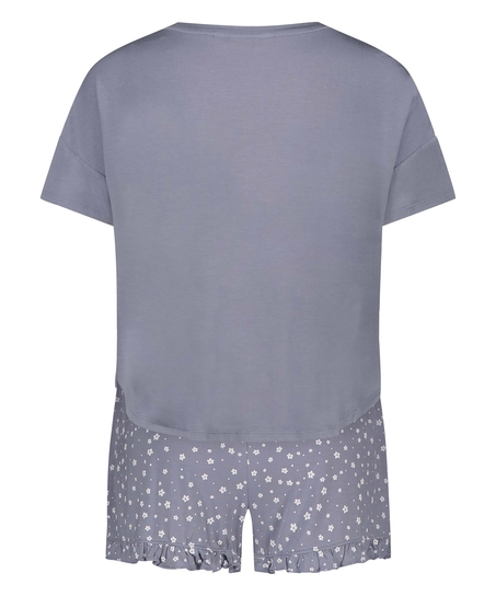 Kurzes Pyjamaset, Lila