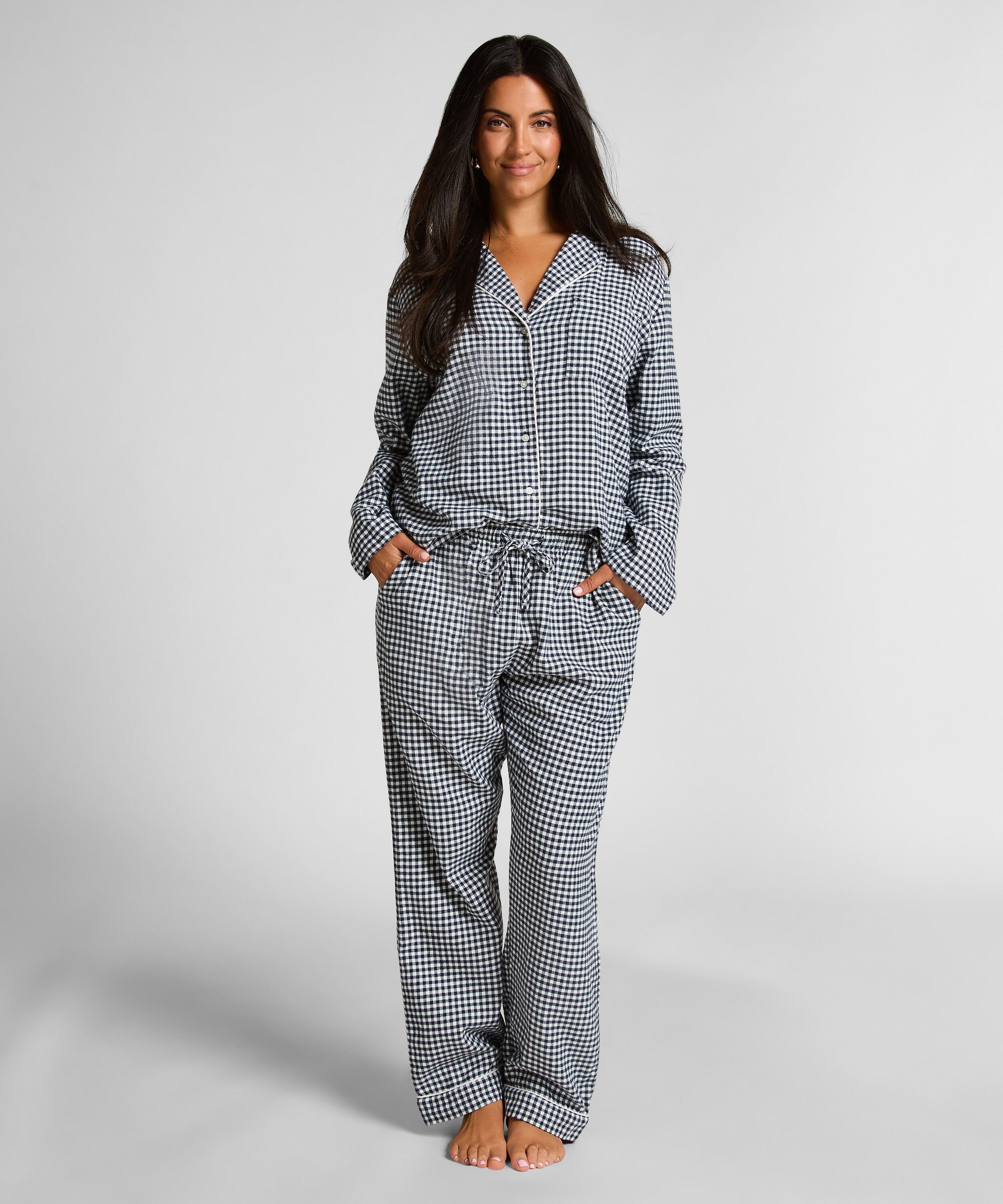 Pantalon de Pyjama Flanel, Bleu