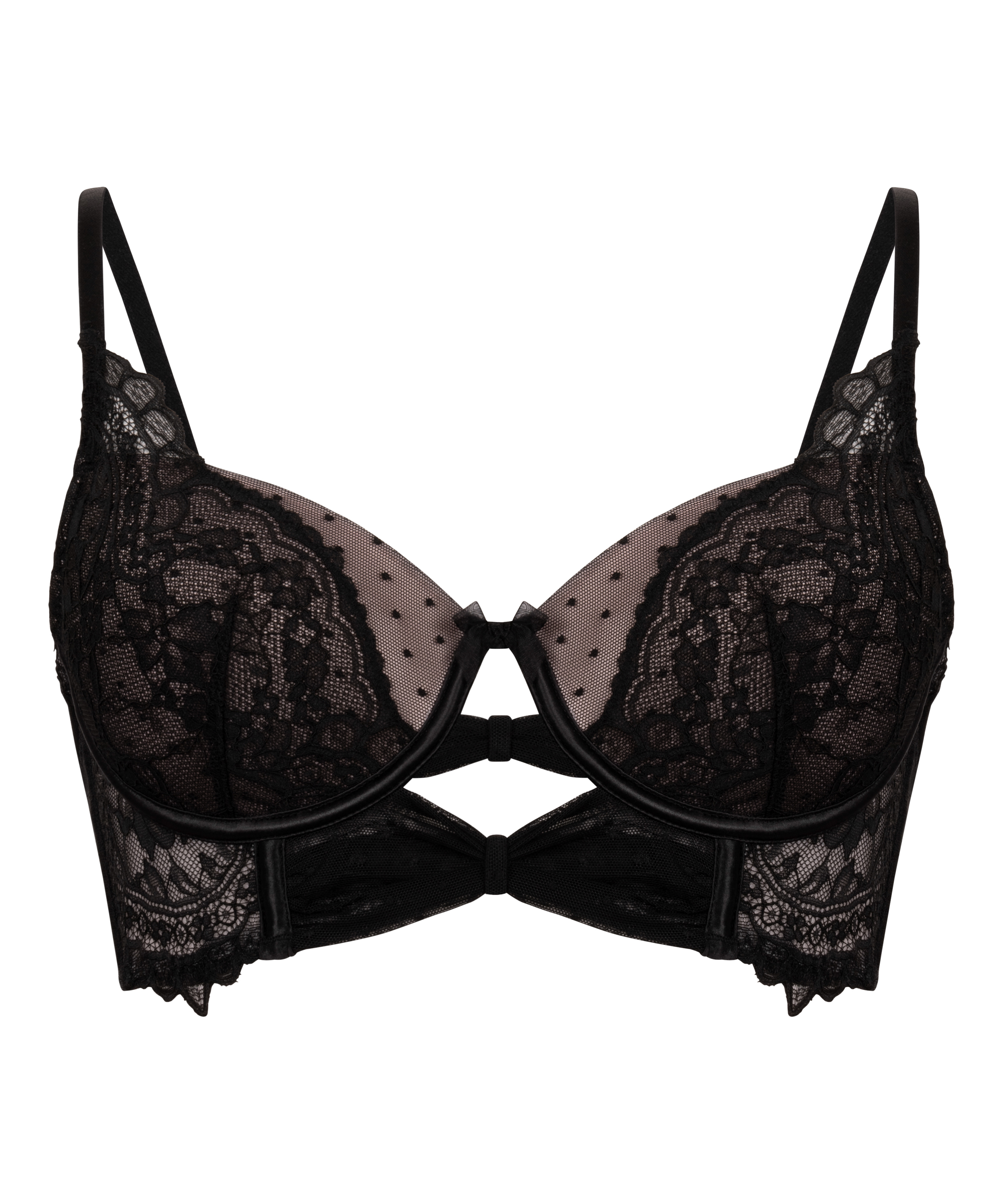 Soutien-gorge à armatures longline préformé Juliette, Noir, main