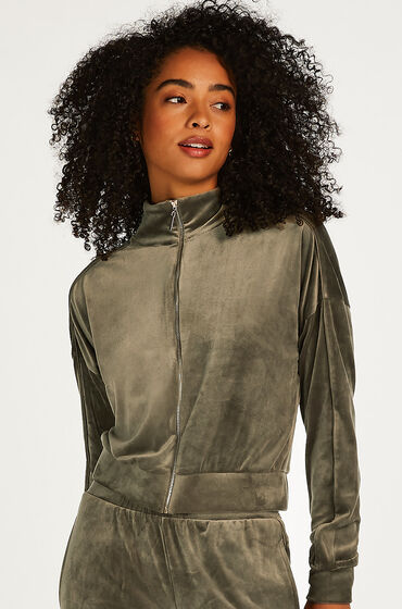 Image of Hunkemöller Top Velours grün