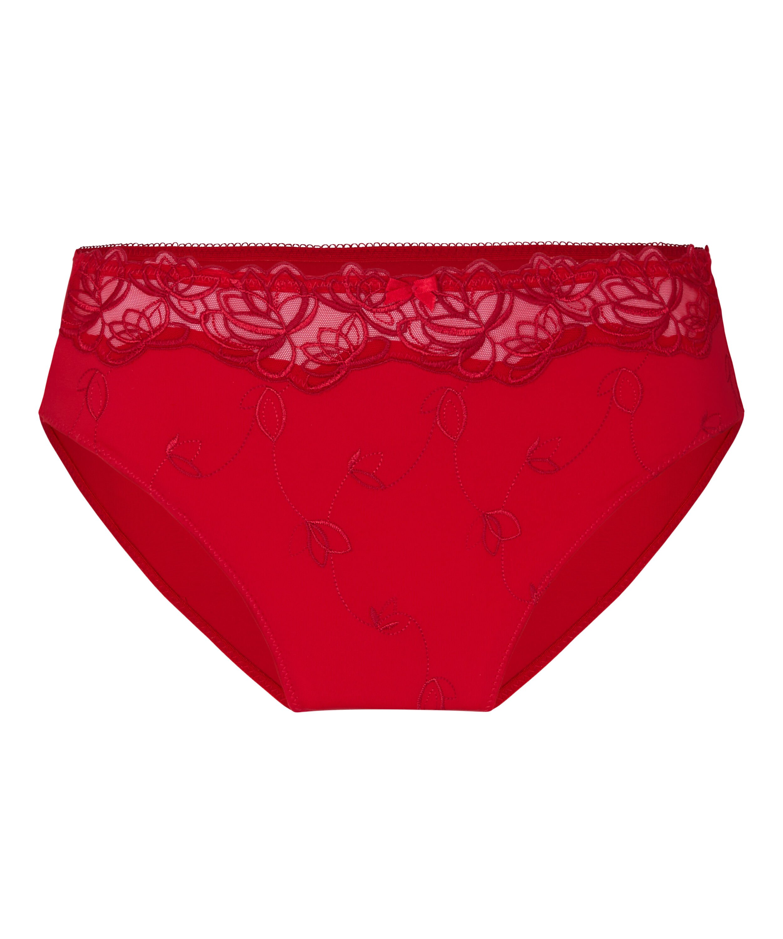 Slip taille haute Diva, Rouge