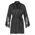 Kimono Lace Satin, Schwarz