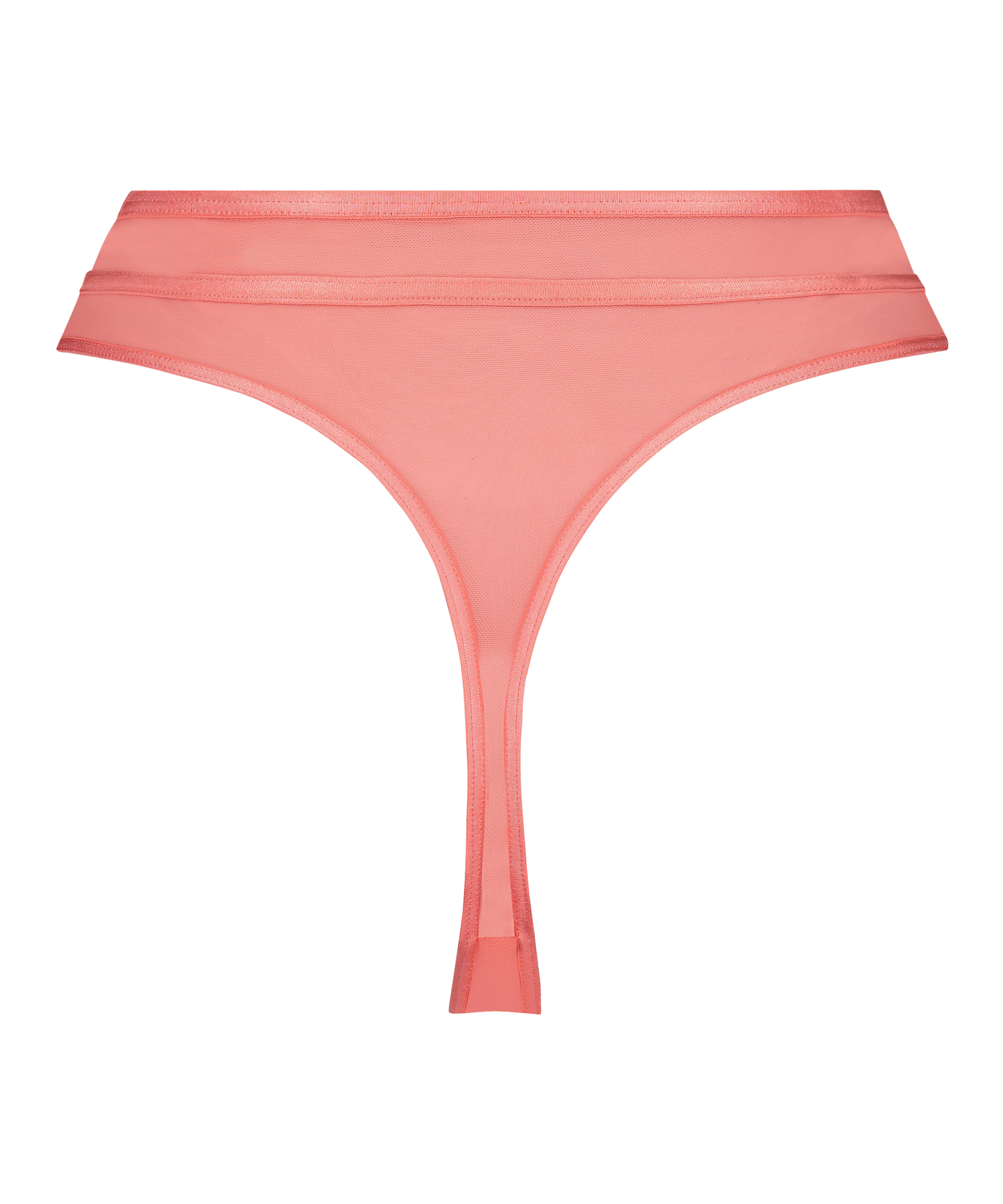 Hoch ausgeschnittener String Mesh, Orange, main