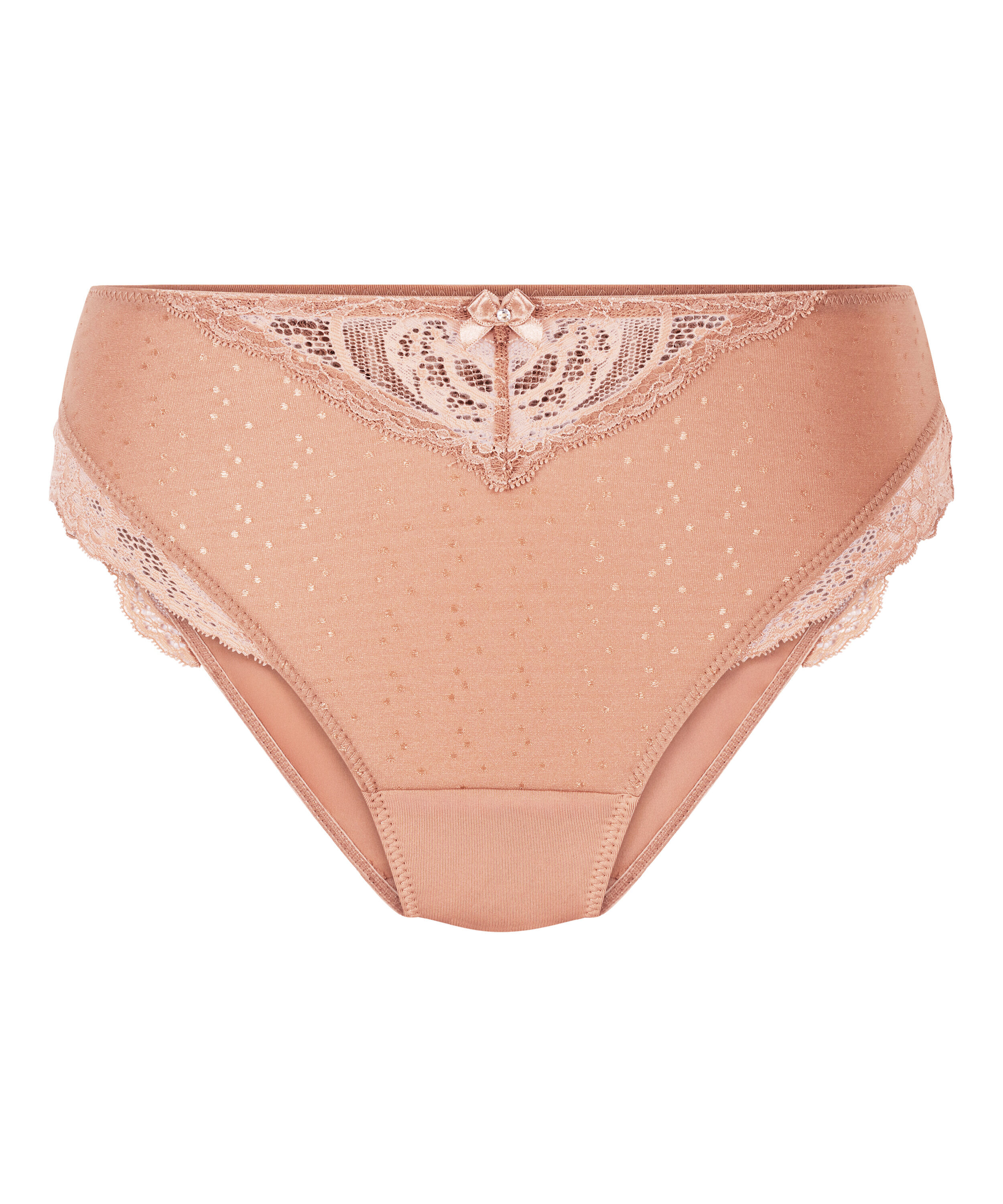 Slip taille haute Sophie, Marron