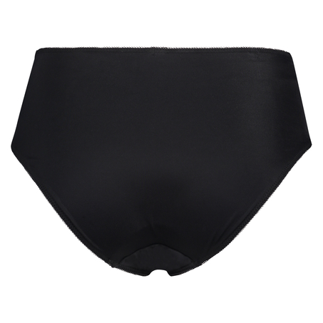 Hochgeschnittener Slip Diva, Schwarz