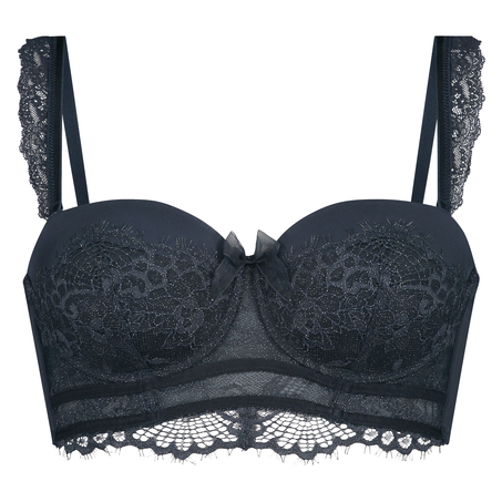 Soutien-gorge &agrave; armatures pr&eacute;form&eacute; longline Amora, Bleu