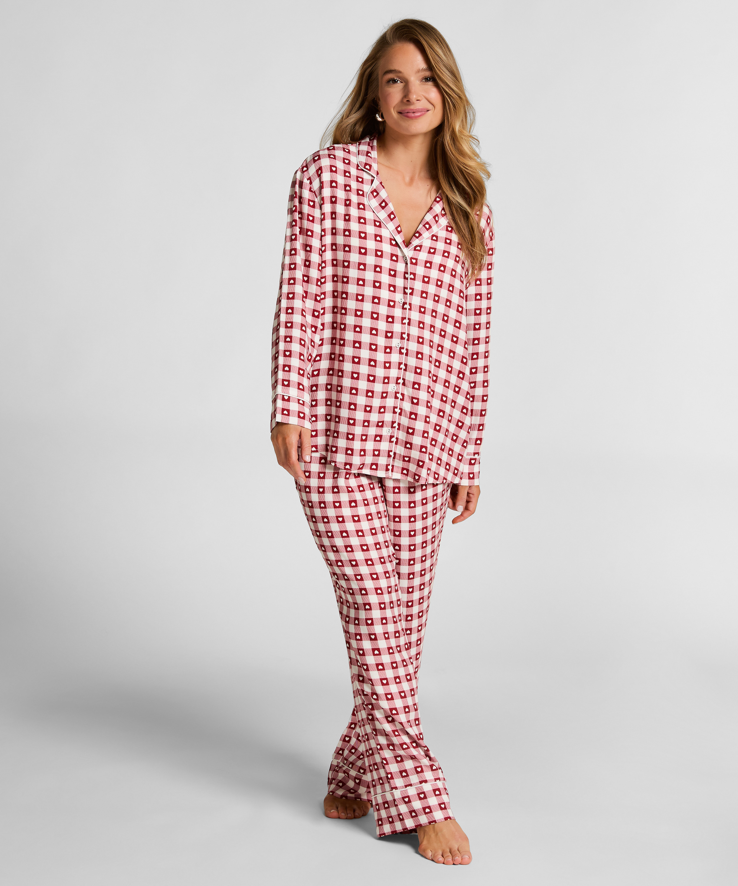 Pyjamaset Twill, Rot, main