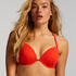 Geripptes Bikini-Oberteil Aruana, Orange