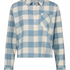 Pyjamatop aus Flanell, Blau