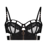 Soutien-gorge à armatures non-préformé longline Sable, Noir