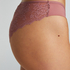 Slip brésilien Invisible Lace Back, Rose