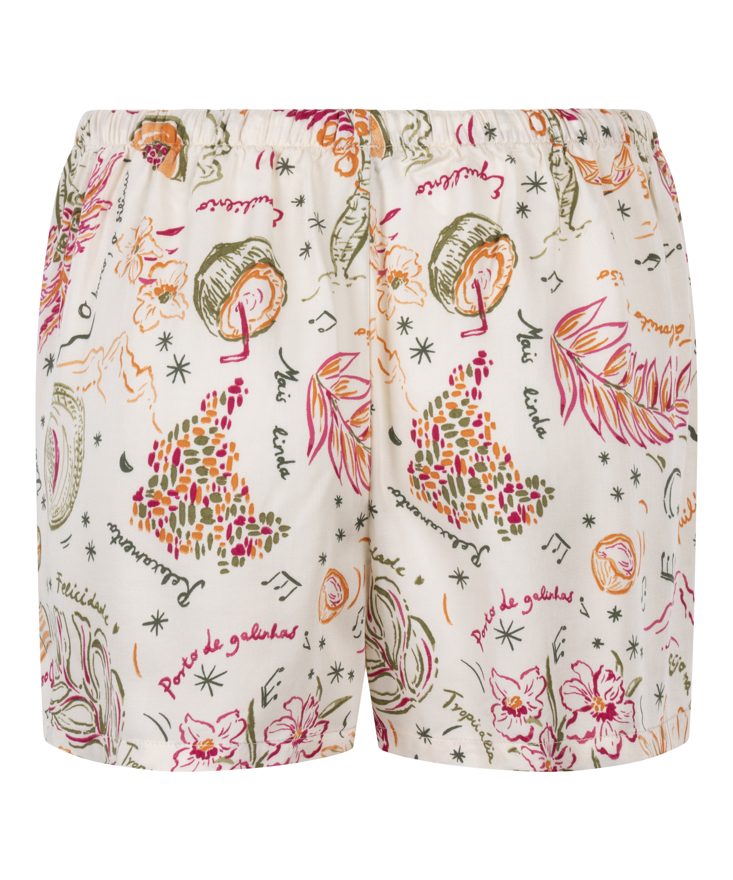 Satin-Shorts, Weiß, main