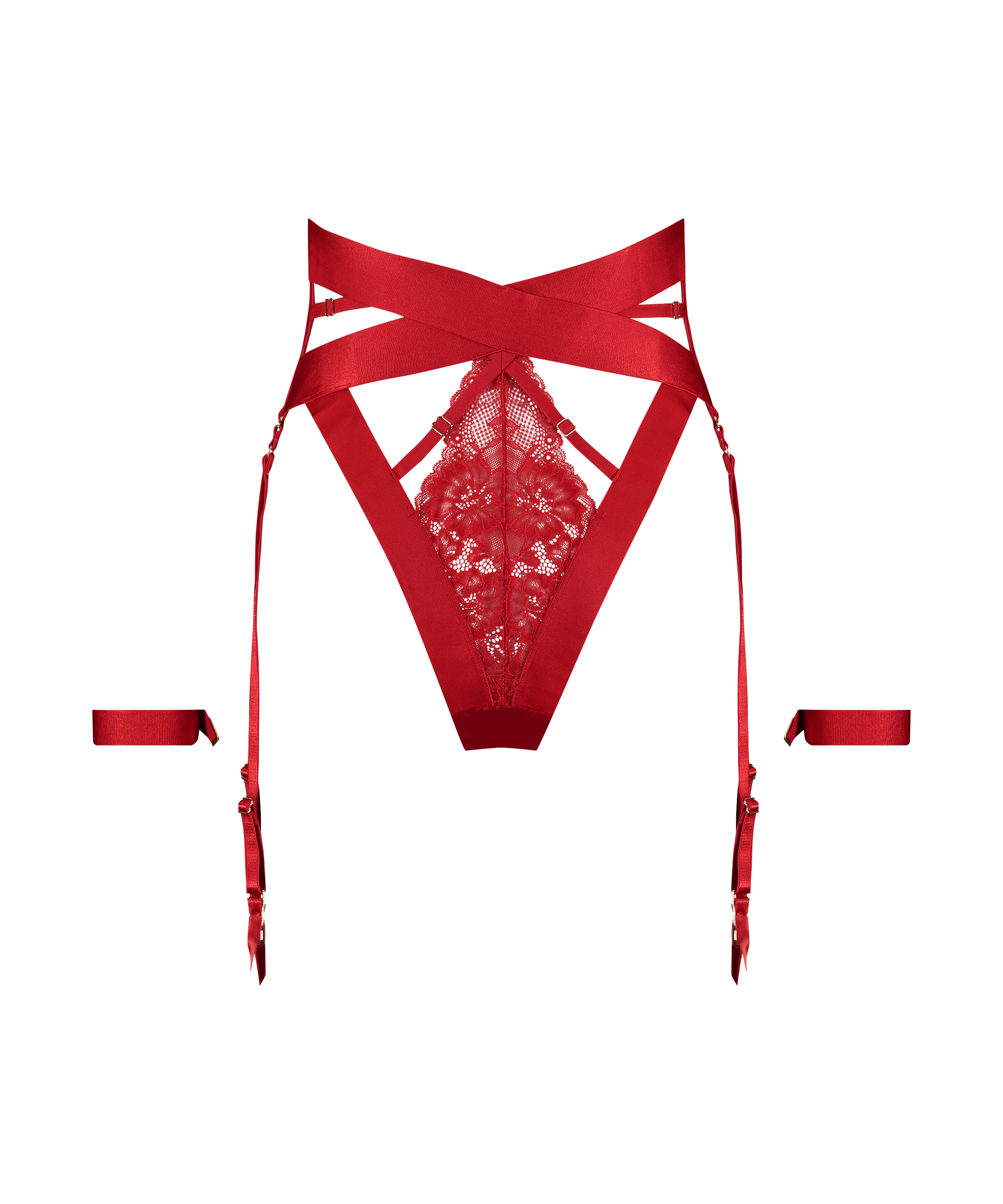 Slip brésilien Clementine, Rouge, main