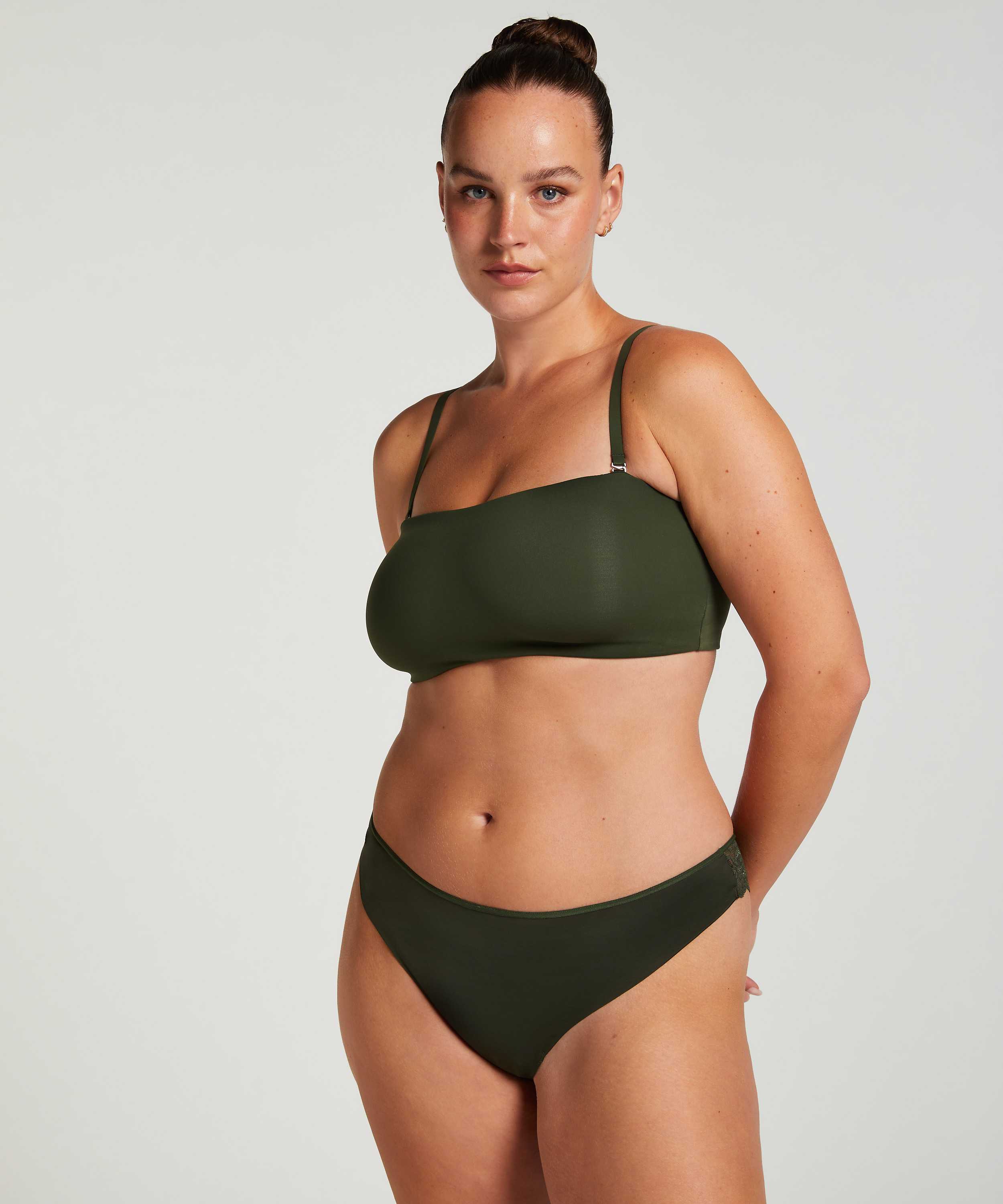 Bandeau Bralette Smooth, Grün, main