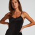 Camisole velours Dentelle, Noir