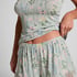 Kurzes Pyjama-Set Cami, Grün