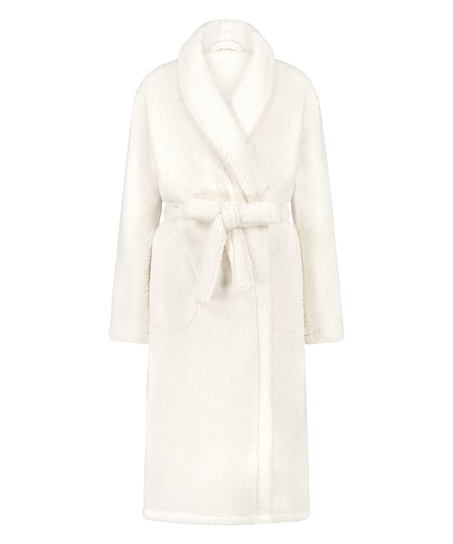 Peignoir Fleece, Blanc