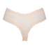 Slip br&eacute;silien V-shape mesh, Rose