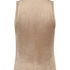Ärmelloses Top Velour, Braun