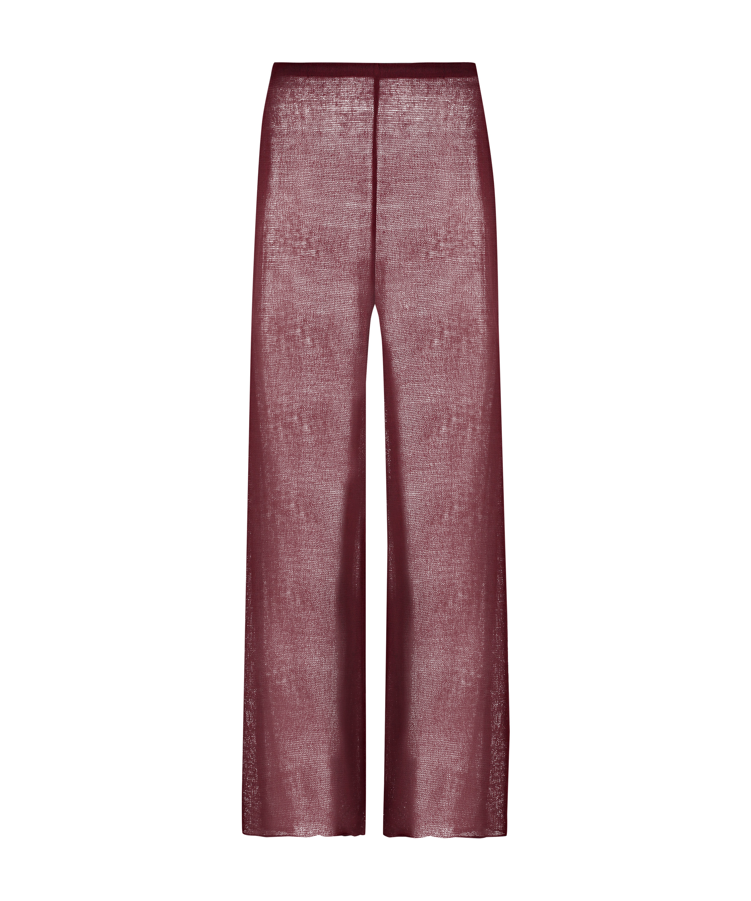 Strandhose aus offenem Strick, Rot, main