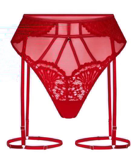 String avec porte-jarretelles Withney, Rouge