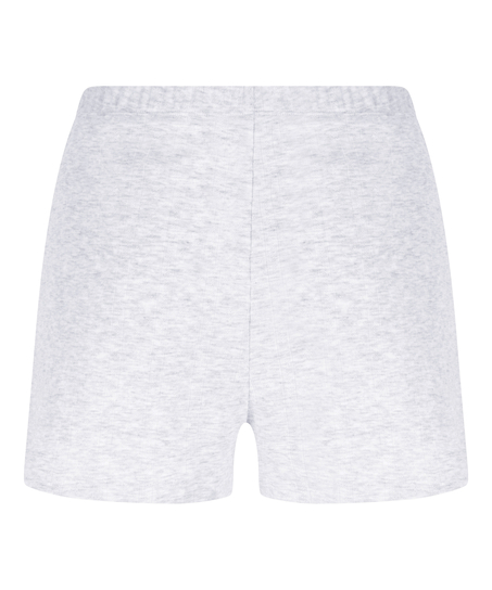 Pointelle-Shorts, Grau