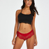 Slip br&eacute;silien short Selena, Rouge