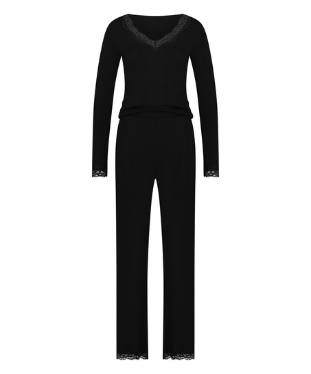 Pyjama-Set, Schwarz