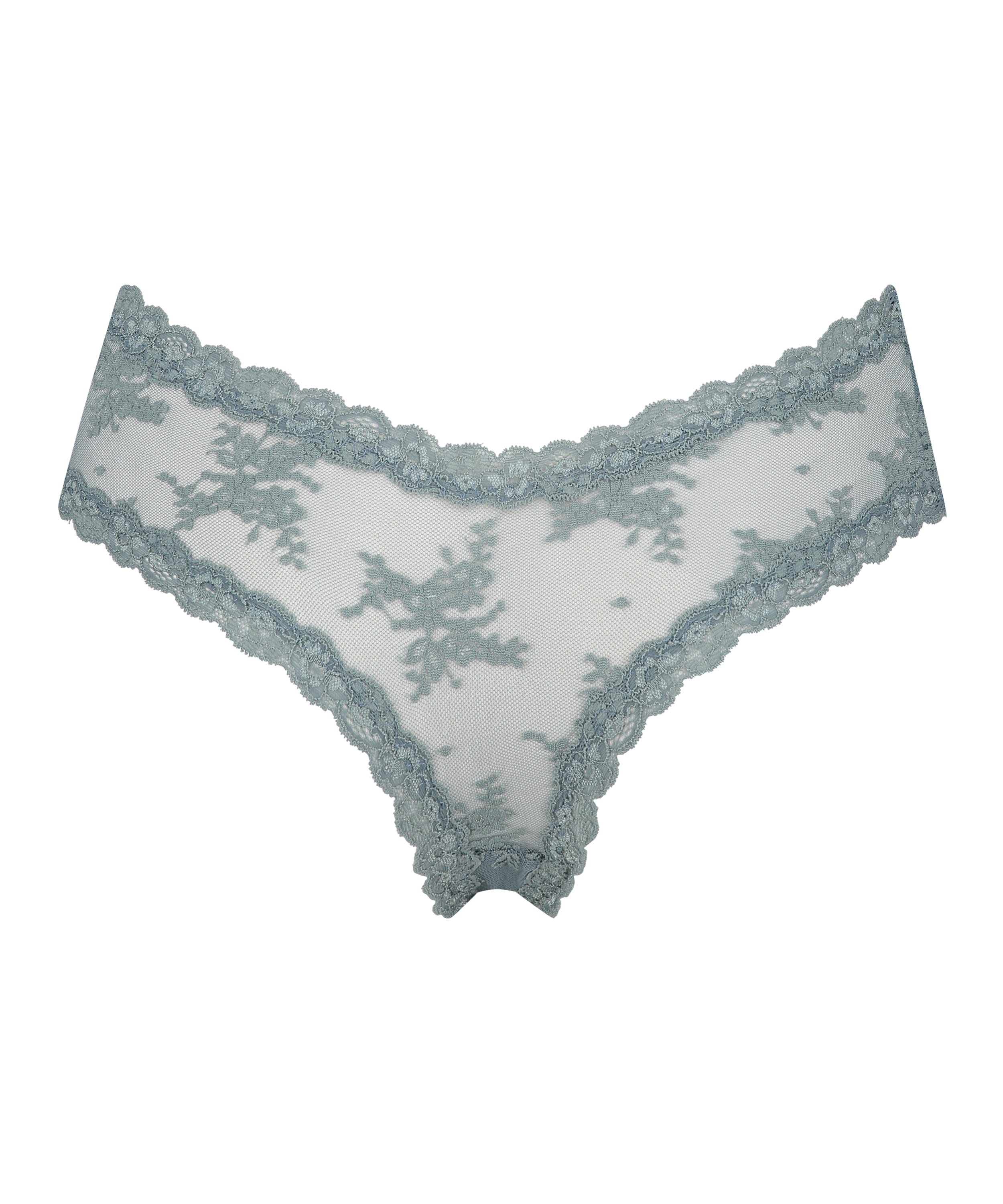 Slip brésilien V-shape mesh, Vert, main