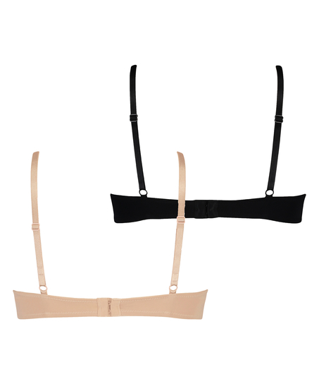 Lot de 2 Soutiens-gorge à armatures préformés, Beige