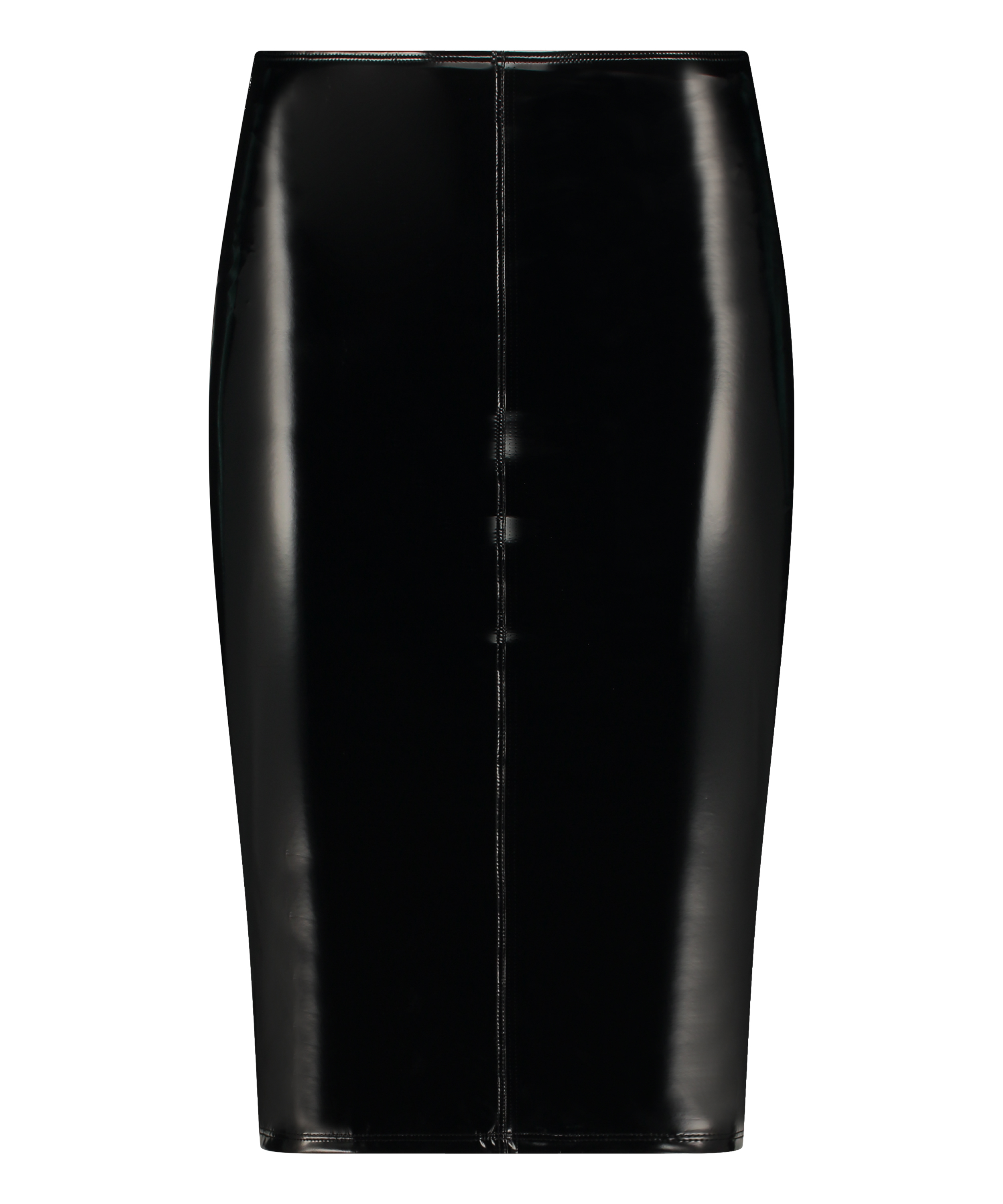 Fake Leather Skirt, Schwarz, main