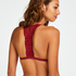 Vorgeformter Triangel-Bralette Rose, Rot