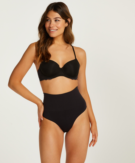 Hoher, straffendes String, seamless, Schwarz