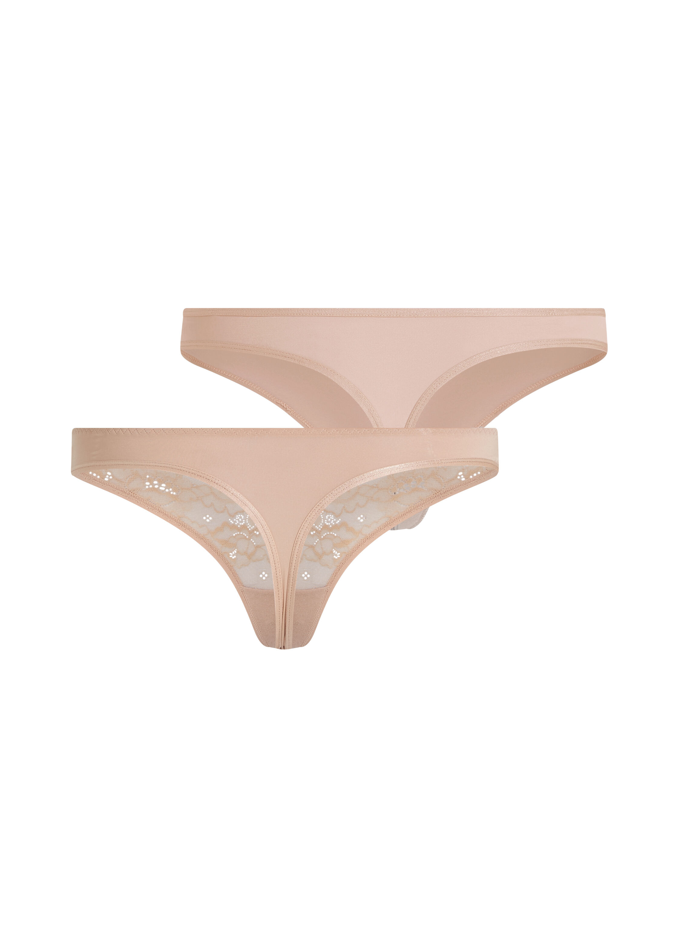 2er-Pack Strings Angie - Beige - Strings & Boxerstrings - Hunkemöller