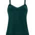 Camisole velours Dentelle, Vert