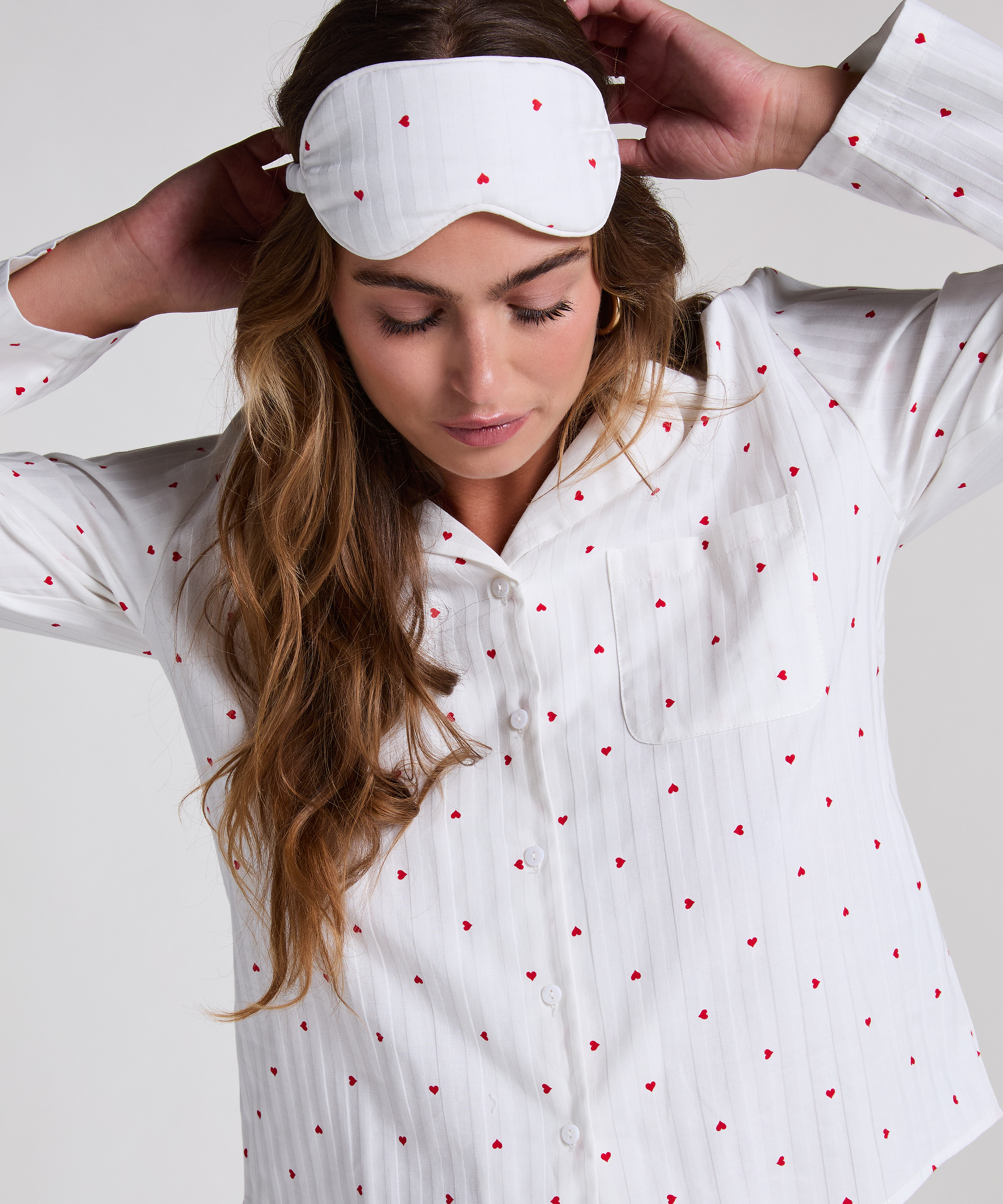 Schlafmaske, Weiß, main