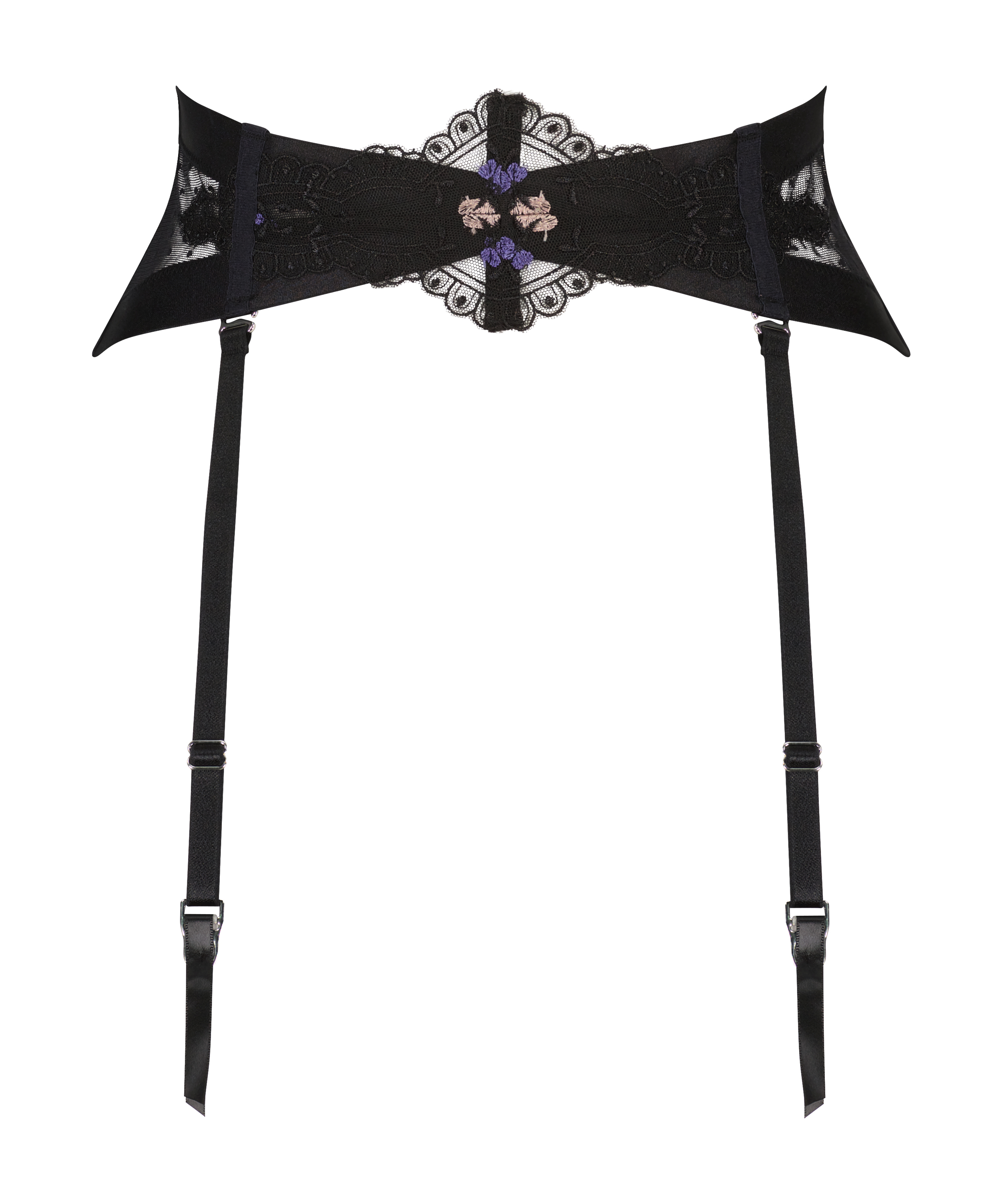 Corset Violet, Noir, main
